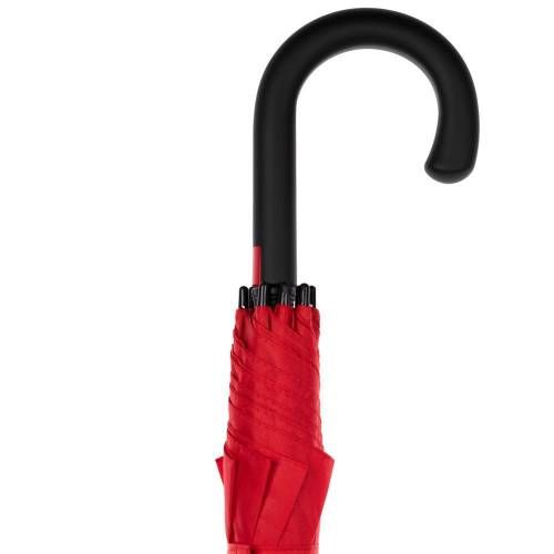 Зонт-трость Undercolor с цветными спицами, красный фото 6