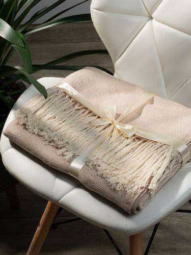 Плед «Сенеж», бежевый фото 8 Плед «Сенеж», бежевый фото 8