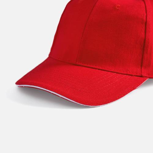 Бейсболка Buffalo, красная с белым фото 3 Бейсболка Buffalo, красная с белым фото 3