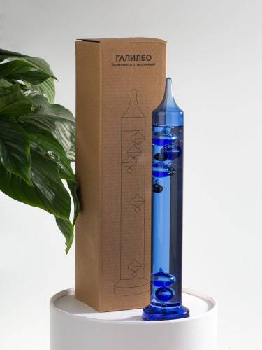 Термометр стеклянный «Галилео», голубой фото 10