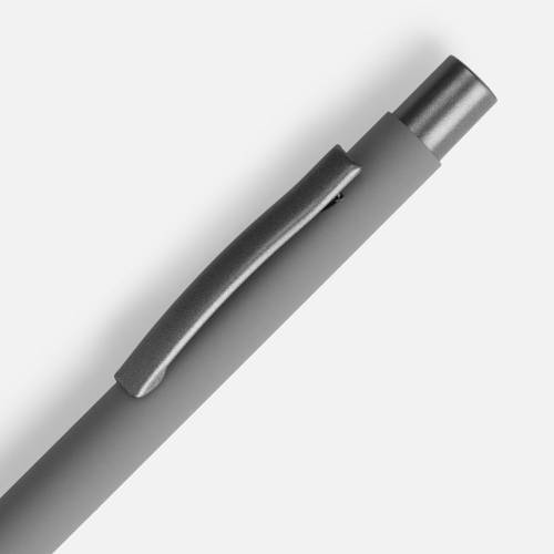 Ручка шариковая Atento Soft Touch, серая фото 4 Ручка шариковая Atento Soft Touch, серая фото 4