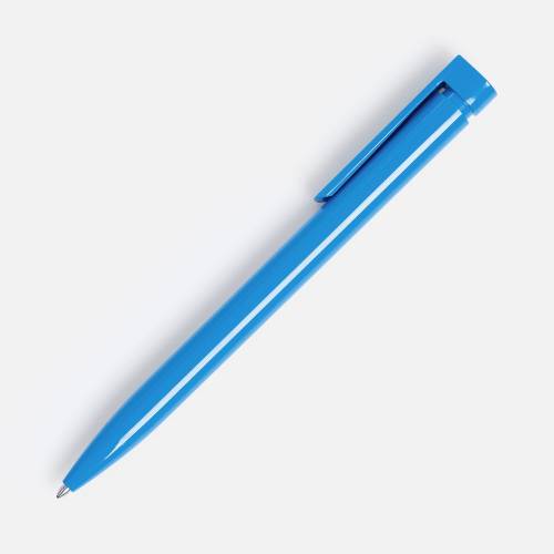 Ручка шариковая Liberty Polished, голубая фото 3