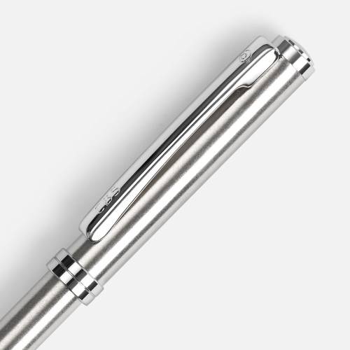 Ручка шариковая Delgado, серебристая фото 4 Ручка шариковая Delgado, серебристая фото 4