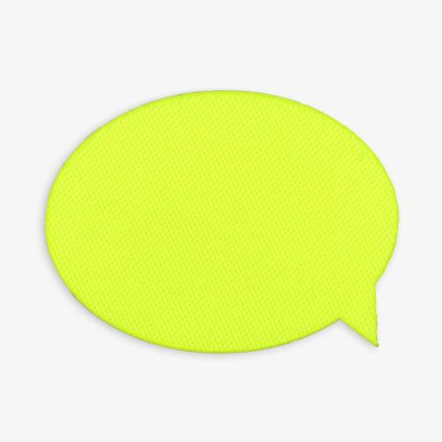 Наклейка тканевая Lunga Bubble, M, желтый неон