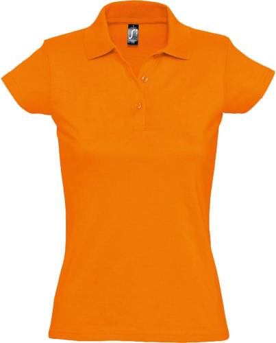 Рубашка поло женская Prescott Women 170, оранжевая фото 2