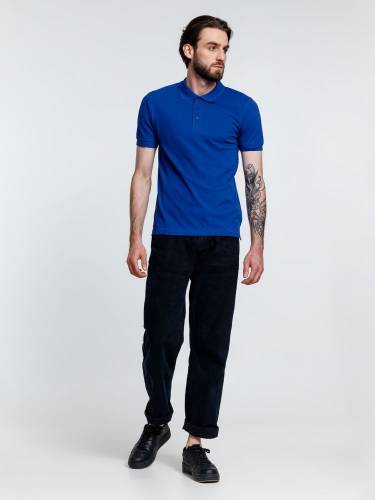 Рубашка поло мужская Adam, ярко-синяя фото 10