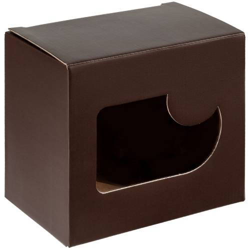 Коробка с окном Gifthouse, коричневая фото 2