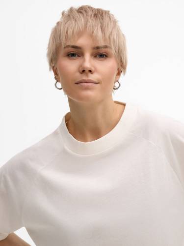 Футболка унисекс оверсайз T2, молочно-белая фото 9