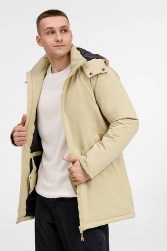 Куртка-парка унисекс Sfera, бежевая фото 2