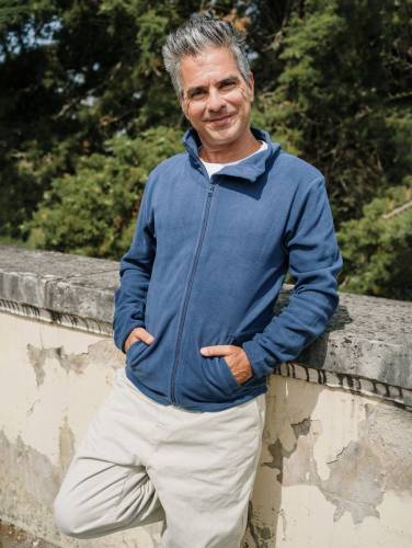 Куртка флисовая мужская Helsinki, темно-зеленая фото 5