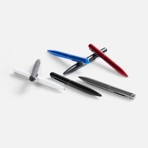 Ручка шариковая Scribo, серо-стальная фото 6