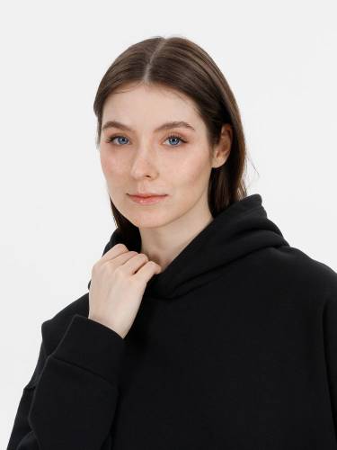 Худи оверсайз унисекс Snuggie, черное фото 11