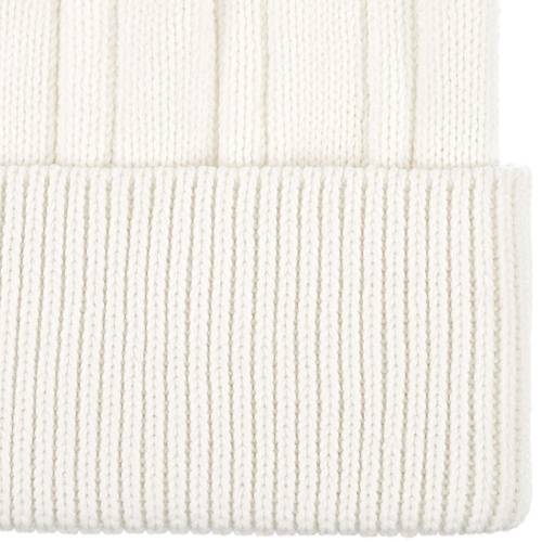 Шапка Knit Beat, белая (молочная) фото 4