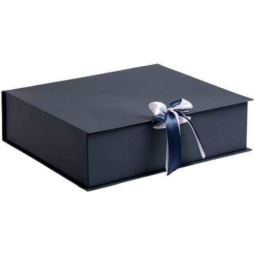 Коробка на лентах Tie Up, синяя фото 2