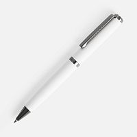 Ручка шариковая Inkish Gunmetal в футляре, белая