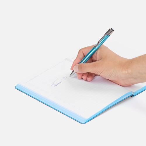 Ручка шариковая Keskus, бирюзовая фото 6