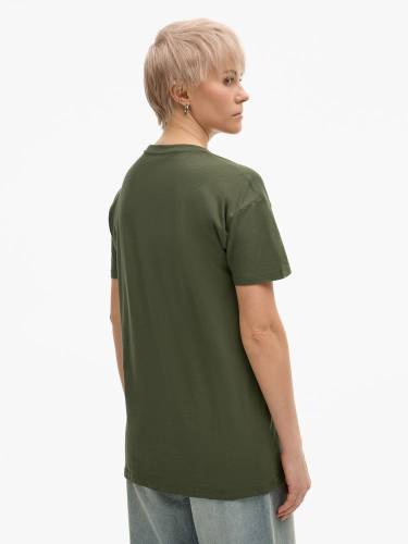Футболка унисекс Regent 150, темный хаки фото 12