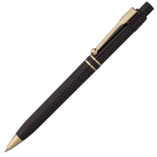 Ручка шариковая Raja Gold, черная фото 2