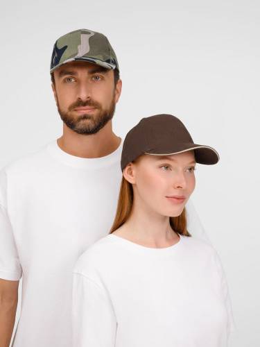 Бейсболка Buffalo, зеленый камуфляж фото 10