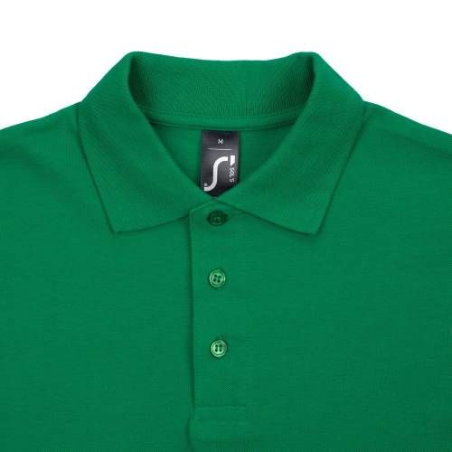 Рубашка поло мужская Spring 210, ярко-зеленая фото 4