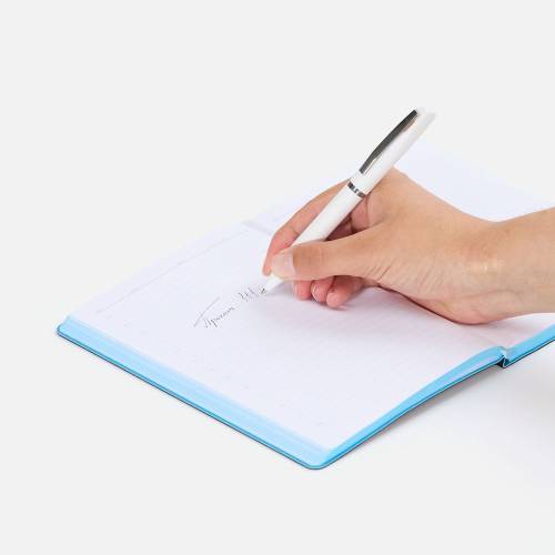 Ручка шариковая Bolt Soft Touch, белая фото 5