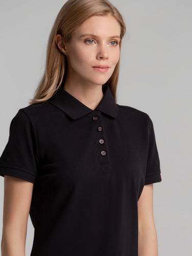 Рубашка поло женская Avon Ladies, черная фото 7