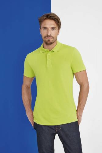 Рубашка поло мужская Spring 210, зеленое яблоко фото 5