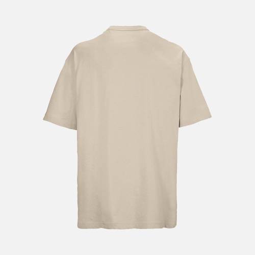 Футболка оверсайз мужская Boxy Men, бежевая (льняная) фото 3