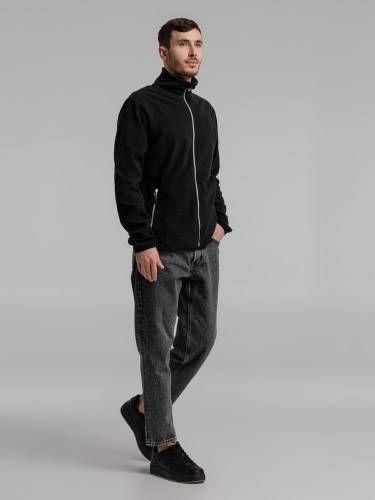 Куртка флисовая мужская Twohand, черная фото 9