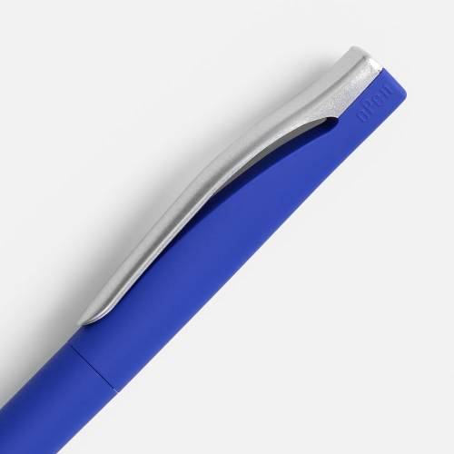 Ручка шариковая Pin Soft Touch, ver. 2, синяя фото 4