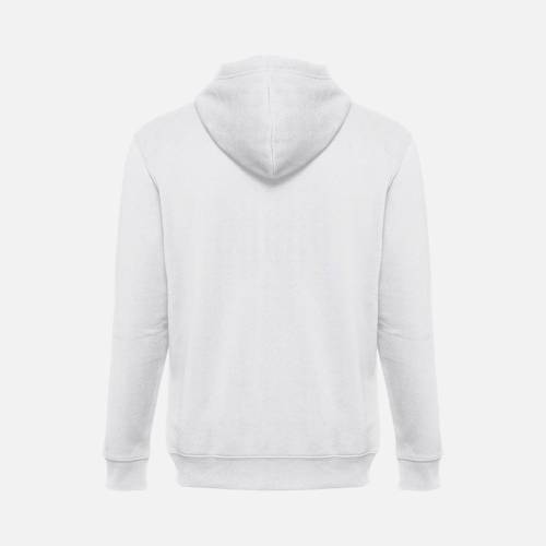 Толстовка мужская на молнии с капюшоном Amsterdam, белая фото 4