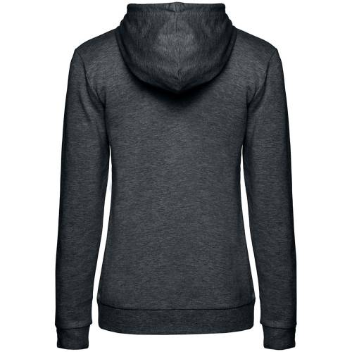 Толстовка с капюшоном женская Hoodie, серый меланж (антрацит) фото 3