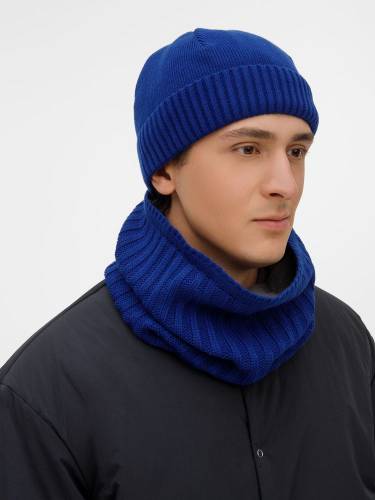 Шапка ComFleece, темно-синяя (кобальт) фото 8