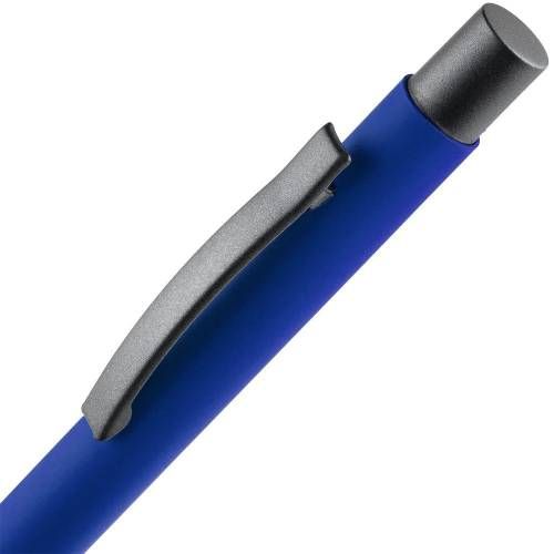 Ручка шариковая Atento Soft Touch, ярко-синяя фото 5
