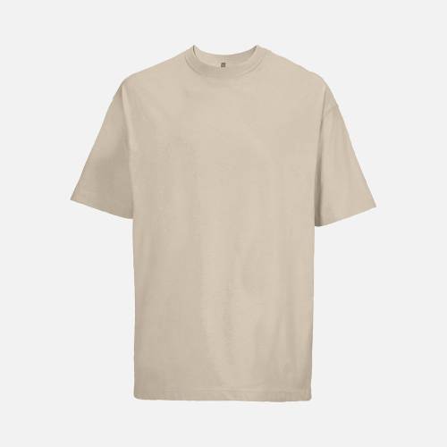 Футболка оверсайз мужская Boxy Men, бежевая (льняная)