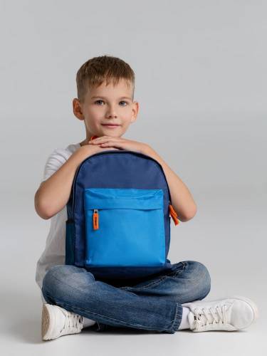 Рюкзак детский Kiddo, синий с голубым фото 10