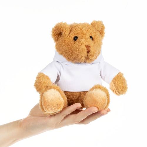Мягкая игрушка «Мишка Cuddleton» в белом худи фото 6