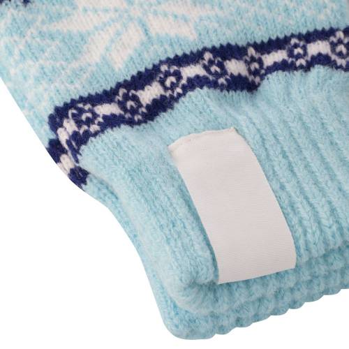 Сенсорные перчатки Snowflake, голубые фото 4