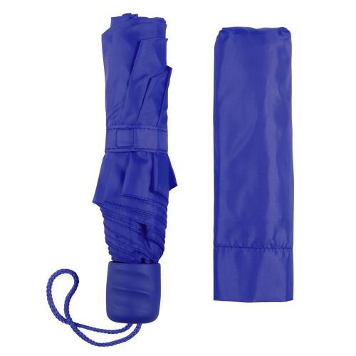 Зонт складной Basic, синий фото 5