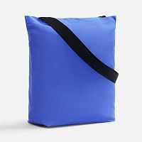 Шопер B5, синий с широкими черными ручками