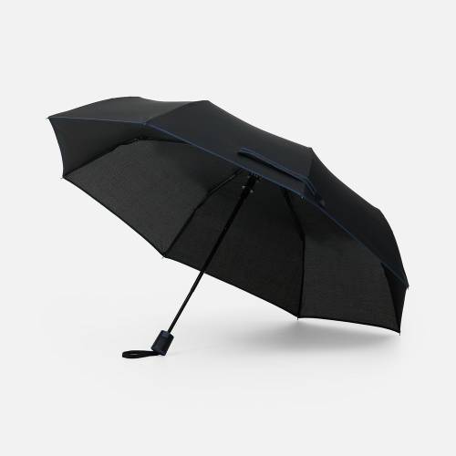 Зонт складной Edgeline, темно-синий фото 2