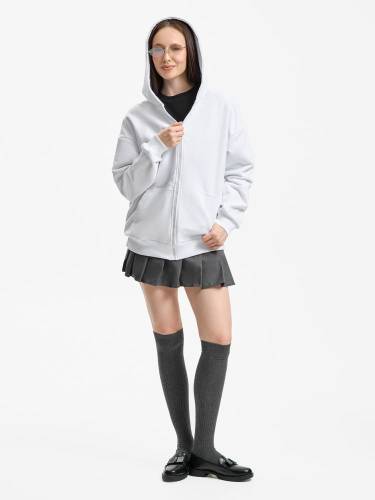 Толстовка унисекс оверсайз Sartoro, белая фото 14