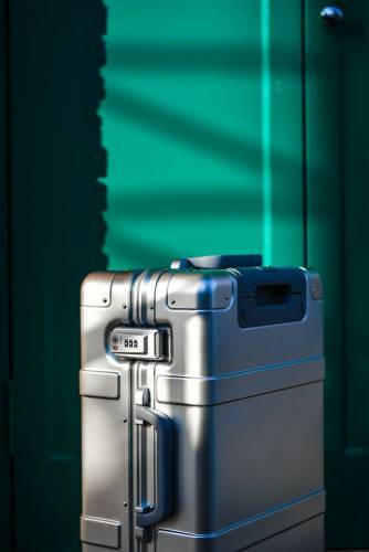Чемодан Metal Luggage, серебристый фото 13