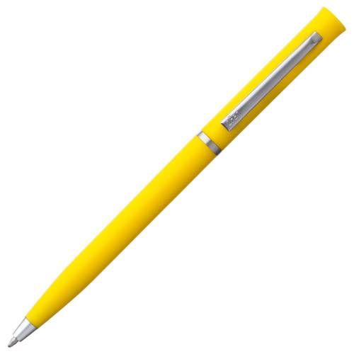 Ручка шариковая Euro Chrome, желтая фото 4