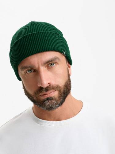 Шапка Ribelle, темно-зеленая (хвойная) фото 5