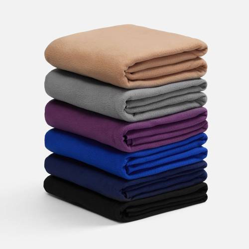 Флисовый плед Warm&Peace, синий фото 11