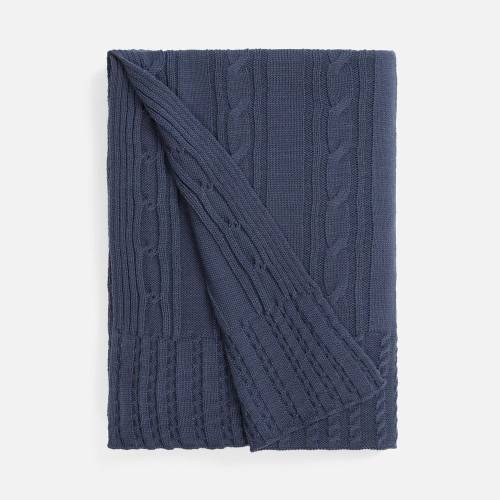 Плед Remitti, серо-синий (сланец) фото 2