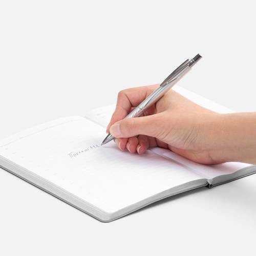 Ручка шариковая SparkLine, серебристая фото 5