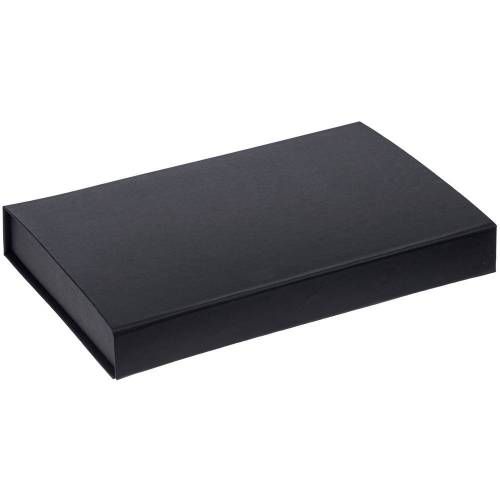 Коробка Silk с ложементом под ежедневник 13x21 см и ручку, черная фото 2