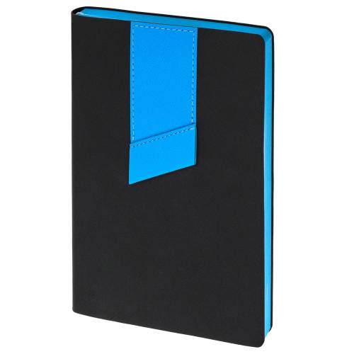 Ежедневник Bookmark, недатированный, черный с голубым фото 2